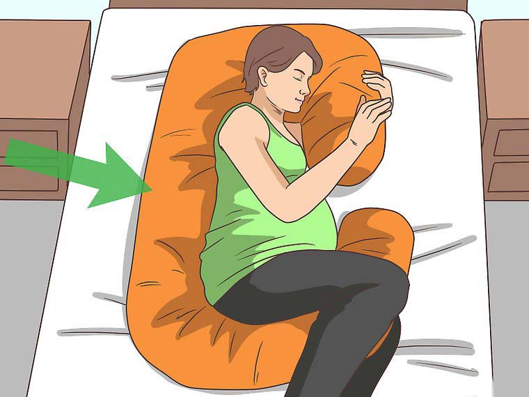 Sleeping Using C-Shape Pillow